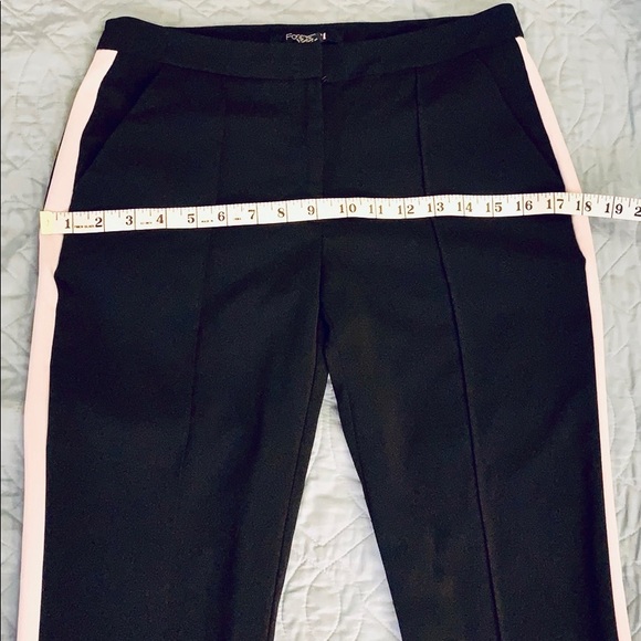 Forever 21 black tuxedo pants with white stripe. - Picture 7 of 13